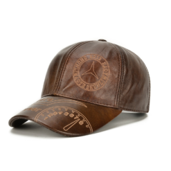 Genuine Cowhide Leather Baseball Cap